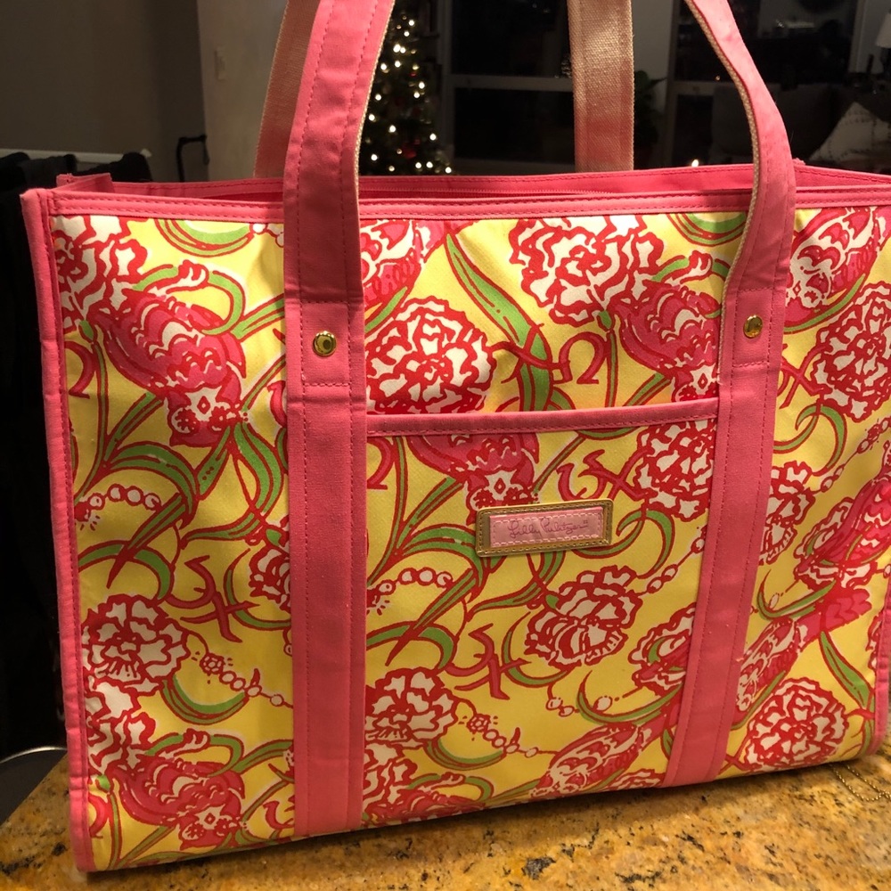Lilly Pulitzer Chi Omega Sorority Tote